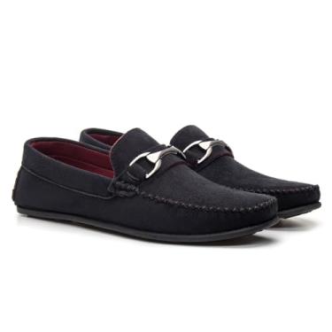Imagem de Mocassim Masculino Casual Dockside em Camurça com Fivela (Preto, BR, Adulto, Numérico, 40)