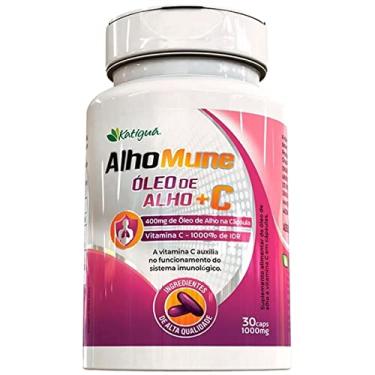 Imagem de Katiguá, AlhoMune, Óleo de Alho + Vitamina C, Sem sabor, 30 Cápsulas de 400mg, Branco - FL