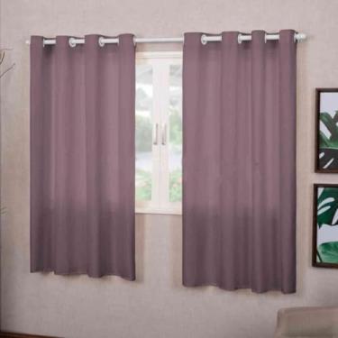 Imagem de Cortina Roma Premium para Sala e Quarto, 200 x 150 cm, 2 Folhas, Poliéster, Decorativa (LILAS)
