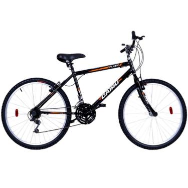 Imagem de Bicicleta Aro26 21m. Masc. F.fio Flash Cairu - 320835 Preto - Laranja