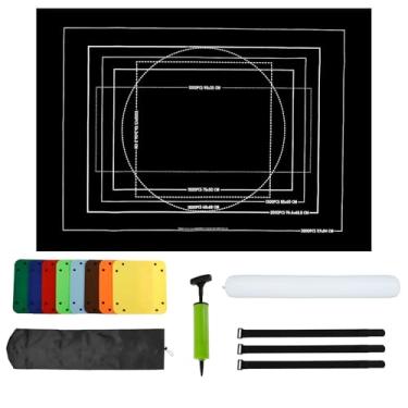 Imagem de KTZCTPCA Tapete de quebra-cabeça enrolável, tapete de quebra-cabeça de feltro, pasta de armazenamento de até 1500 peças, bandeja de triagem, placa de feltro para presente, moldura de mesa com 8