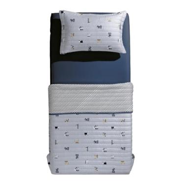 Imagem de Jogo Colcha 2pc Mundo Kids Malha antim - Mini Obra - Solteiro