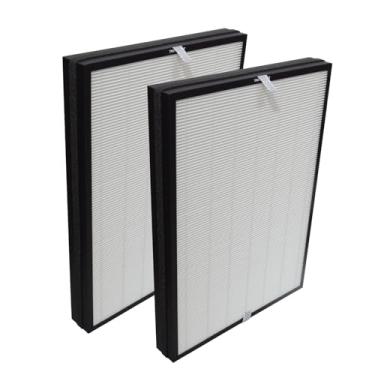 Imagem de PUREBURG Filtro de substituição RF09550 compatível com purificador de ar AprilAire Clean 9550, 1 pacote com carbono ativado H13 HEPA em 3 estágios, filtragem de ar limpo, poeira e odor de VOCs