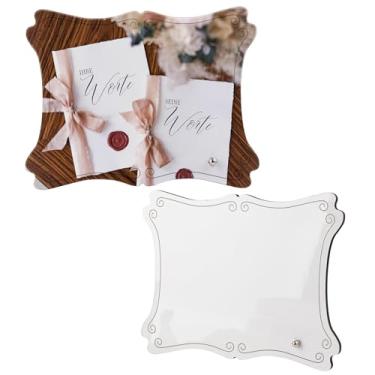 Imagem de Framendino, Pacote com 2 porta-retratos de sublimação MDF para transferência de calor com suporte de exibição para decoração