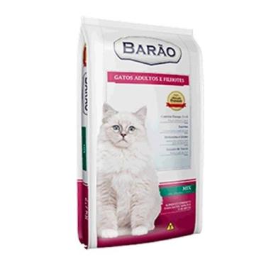 Imagem de Ração para Gatos Barão Adultos e Filhotes Sabor Mix 1kg