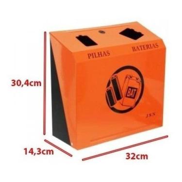 Imagem de Lixeira Coletor Para Descarte De Pilhas E Baterias