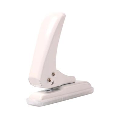 Imagem de oshhni Furador de furo único, furador portátil de metal resistente, capacidade de perfuração de 40 folhas para artesanato em papelão e álbuns de recortes, Branco