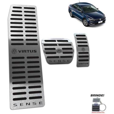 Imagem de Descanso de Pé  + Pedaleira gravação Em Preto Virtus Sense