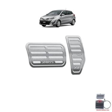 Imagem de Pedaleira Automático Inox Toyota Yaris XL 2019-2022 Prata