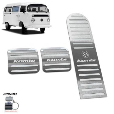 Imagem de Pedaleiras Em Aço Inox Volkswagen Kombi 1975 A 2005 Prata