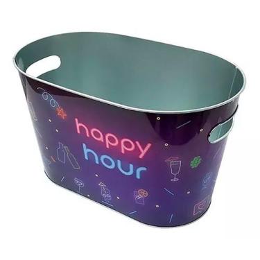 Imagem de Champanheira Balde Oval Happy Hour BGAR004D - Hauskraft - ETILUX, HAUS