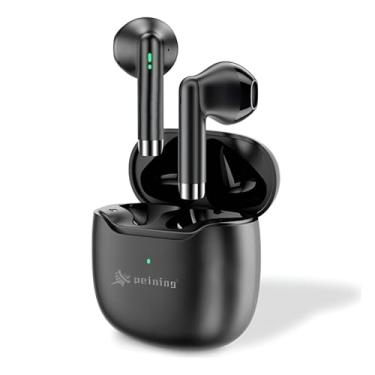 Imagem de Fone de Ouvido Bluetooth 5.4 Sem Fio TWS, À Prova d’Água IPX4, Case de Carregamento, Microfone Embutido, Som Estéreo Hi-Fi, Bateria Longa, Anti Ruído, Compatível Android e iPhone (Preto)