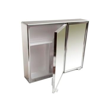 Imagem de Armário de Alumínio Banheiro Sobrepor 2 Portas 47X39CM Steel