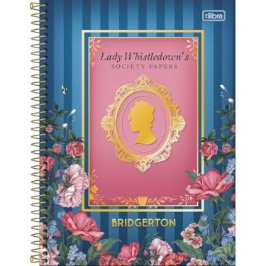 Imagem de Tilibra - Caderno Espiral Capa Dura Universitário Connect 10 Matérias Bridgerton 160 Folhas - Spill The Tea