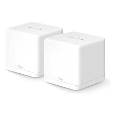 Imagem de Kit 02 Roteadores Mesh Wi-fi 6 Mercusys Halo H60x Gigabit