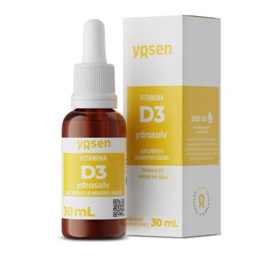 Imagem de Vitamina D3 Colecalciferol Ydrosolv Yosen 30ml, Sem Sabor