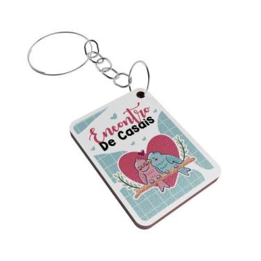 Imagem de Kit 25 Chaveiros Mdf Dia dos Namorados Encontro de Casais - Deliquadro