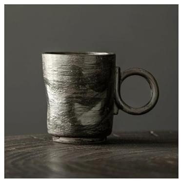 Imagem de URGDWEKJY Xícara de café de cerâmica caneca retrô moderna e simples xícara de café para casa copo de café da manhã copo de água simples adequado para café, suco e copos de leite (2)