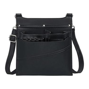 Imagem de predolo Bolsa para tesouras de cabeleireiro, pente, bolsa para armazenamento, uso doméstico, viagem, estojo profissional para tesouras de salão de, Preto