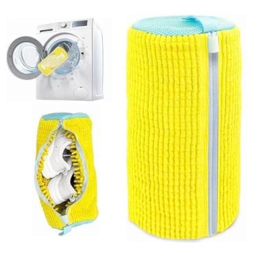 Imagem de DX Grandway 2 peças de sacos para máquina de lavar sapatos, sacos de lavanderia XXL para lavadora e secadora, zíper resistente com design de gancho, sacos secos de tênis incluídos, saco de lavagem