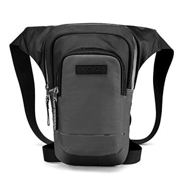 Imagem de Bolsa de perna de ciclismo, bolsa de cintura multifuncional, bolsa de perna de motociclista, refletiva, para homens, mensageiro, cruz, quadril, coxa, cinto de nylon, pochete tamanho G, Uma cor, One