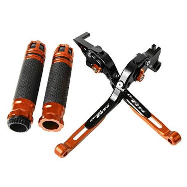 Imagem de WEJUSA Para BMW G650GS F650GS F700GS F800GS R1200GS Alavanca de embreagem de freio de motocicleta extensível ajustável guidão GS alavanca de embreagem de freio de motocicleta (Cor: TMAX500 7)