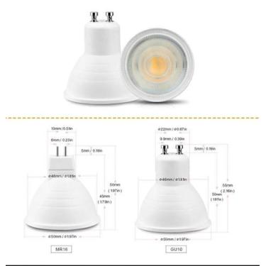 Imagem de Lâmpada dicróica 4,8w 3000k - Luz solar