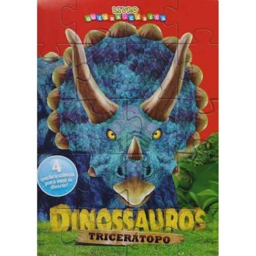 Imagem de Livro Quebra-cabeca - Dinossauros Triceratopo