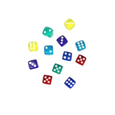 Imagem de Jogo De Dados Com 12 Colorido 6 Lados - Western