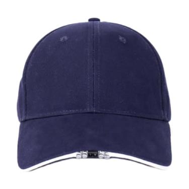 Imagem de Baoblaze Boné de LED, boné de beisebol, farol, iluminação, chapéu com lanterna brilhante, bonés ativados para homens, pai, marido, unissex, Azul