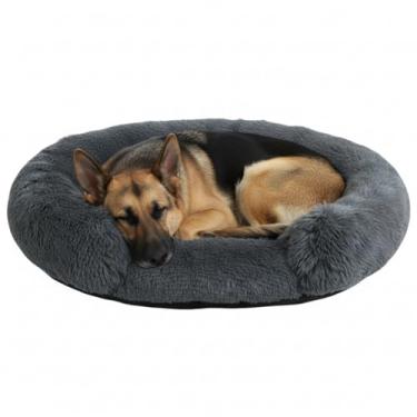 Imagem de Rkrouco Cama de cachorro fofa, calmante, para cães grandes, aquecendo, redondo, pequeno, médio, para animais de estimação, colchão aconchegante para gatos, canil, canil, gatinhos, tapete de dormir (G