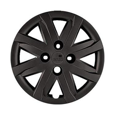 Imagem de Calota Aro Grid 14 Vw Modelo Gol/ Voyage/ Saveiro G5 12/13 Preto Fosco Cubo Alto Fixacao Parafuso Grid 048Capofu.
