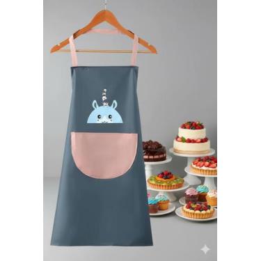 Imagem de Avental de Cozinha com Bolso Frontal 65x70cm Estampas Criativas Decora