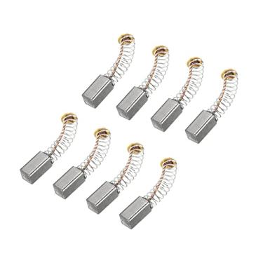 Imagem de Escovas de carbono 0,4 x 0,2 x 0,2 polegadas para motores elétricos, ferramenta elétrica, esmerilhadeira angular, serra de mesa, reparo de peças sobressalentes, pacote com 8
