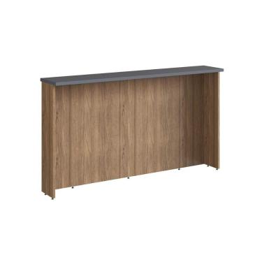 Imagem de Bancada Ilha Cozinha PH 3069 Versalis 200cm Freijo/Grafito Chess - Herval