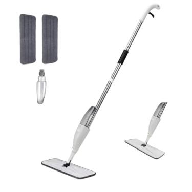 Imagem de Mop Spray com Reservatório 350 ml – Limpeza Rápida Sem Balde, Refil de Microfibra, Gatilho Ergonômico, 1,21 m, Compatível com Todos os Tipos de Piso