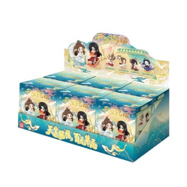 Imagem de RZAHUAHU Heaven Official Blessing Blind Box“The Splendor of Brush and Ink”Hua Cheng Xie Lian Chibi Figure Anime Gift (One Set (6 Non-Repeating))