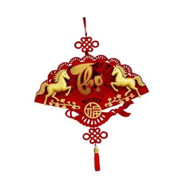 Imagem de rockible Decoração de Ano Vietnamita, Placa Decorativa para Entrada com Borla, Enfeite de Parede Reutilizável para Porta de Entrada e Sala de Estar, Style C