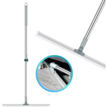 Imagem de Rodo Vassoura Mágico Silicone Multiuso Pisos Vidros Janela Limpa Fácil Vidro Piso Chão 120cm