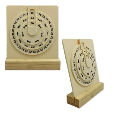 Imagem de Calendário De Mesa Infinito Permanente Decorativo Home Ofice