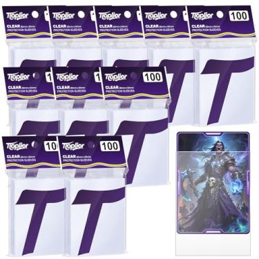 Imagem de 1000 Perfect Fit Sleeves,Inner Clear Card Sleeves Perfect Fit for Double Sleeving,60-Microns Ultra Clear Protection,High Clarity Trading Card Sleeve Compatible with MTG, TCG, Game,Sport Cards
