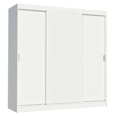 Imagem de Guarda Roupa Casal Reno 3 Portas de Correr Branco Madesa