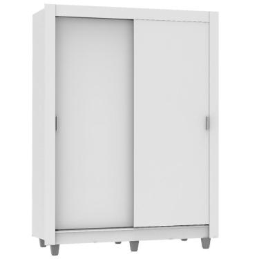 Imagem de Guarda Roupa 2 Portas Correr Branco Dallas Plus Madesa