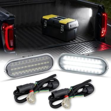 Imagem de D-Lumina Lâmpada de carga LED para cama de caminhão com chicote de fios compatível com Fo'rd 2015-UP F150, 2017-UP F150 Raptor F250 F350 Super Duty, alimentada por 40-SMD 6000K luzes brancas de carga