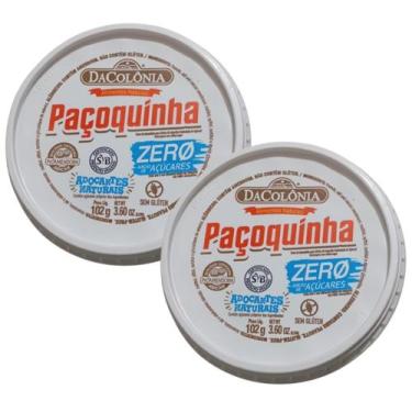 Imagem de Kit com 2 paçoca rolha exclusiva original zero açúcar 102g - DaColônia