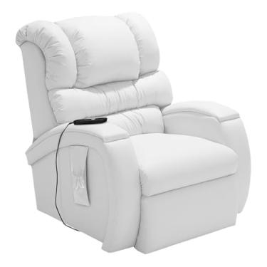 Imagem de Poltrona do Papai Reclinável Imperial Zero Wall Motorizada Corano Branco Casa Imperial