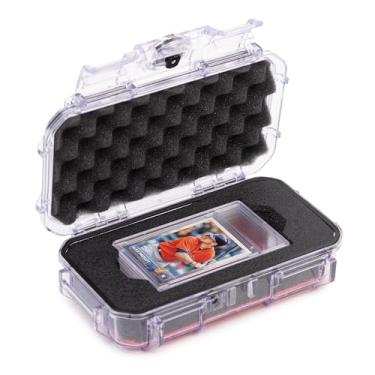 Imagem de Evergreen Collector Cases - Trading Card Storage - 5 Graded or Magnetic Slab Compatible with PSA BGS SGC Baseball Basketball YuGiOh (Clear)