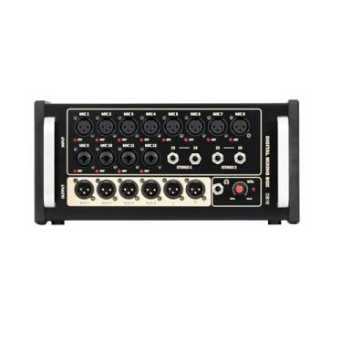 Imagem de Mixer digital portátil de 16 canais com 4 saídas auxiliares, controle IP para iPad, tablet Android, PC e laptop, com Wi-Fi integrado e 4 processadores de efeitos embutidos