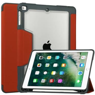Imagem de Capa Case Pencil Para iPad 9.7 5ª 2017 6ª 2018 + Película DM ACESSÓRIOS (TERRACOTA)