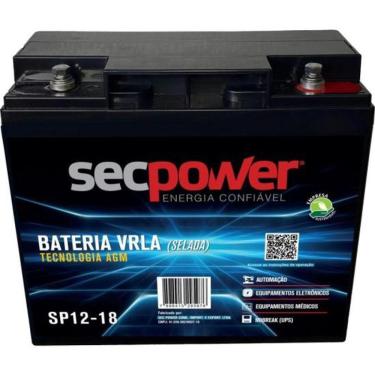 Imagem de Bateria Selada 12V 18ah SP12-18 Secpower